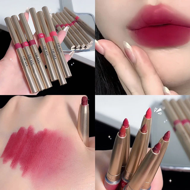 Penna rossetto sexy rosso opaco tazza antiaderente velluto nudo trucco