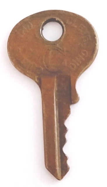 Candado de repuesto vintage Key CURTIS IND M-1 Cleveland Ohio con cerradura de 1-3/4