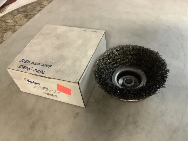 Weiler 14076 Reverse Nut Crimped Wire Cup Brush 6In 373