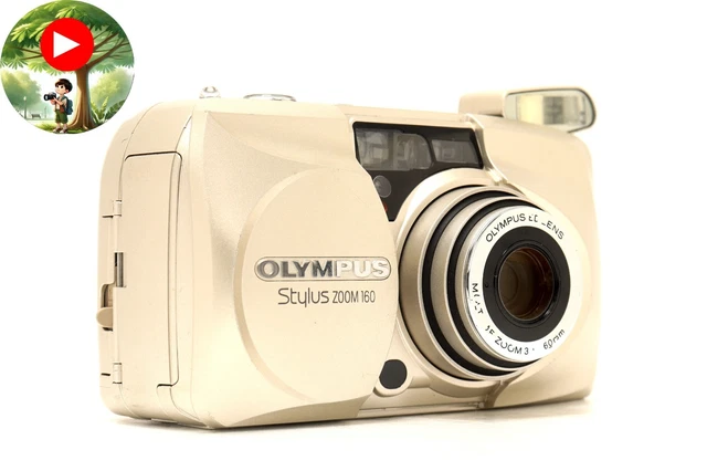 NEAR MINT] OLYMPUS Stylus Zoom 160 35mm Point & Shoot Film Camera