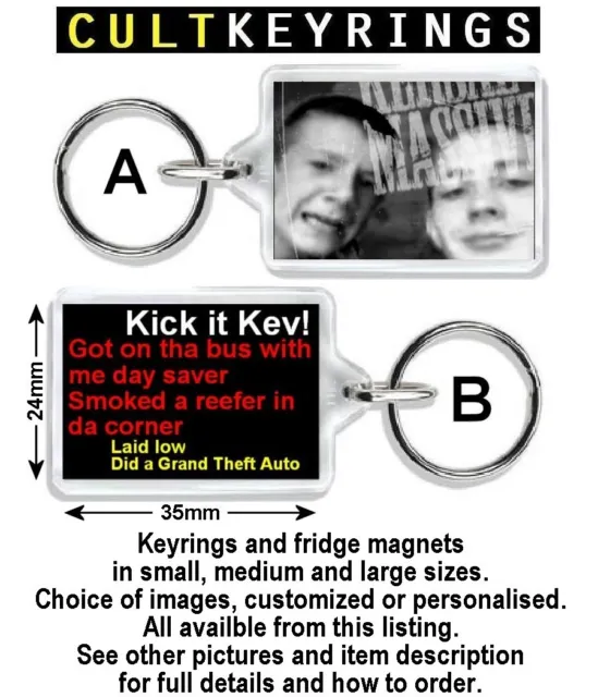 Kersal Massive keyring / fridge magnet - Ginger Jo, Kev, Manchester Salford Chav