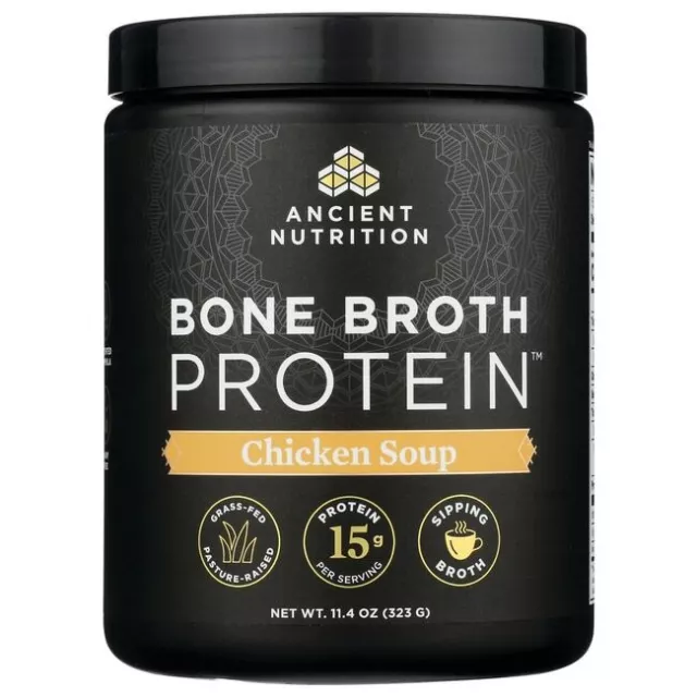 Ancient Nutrition Bone Broth Protein - Chicken Soup 11.4 oz Pwdr