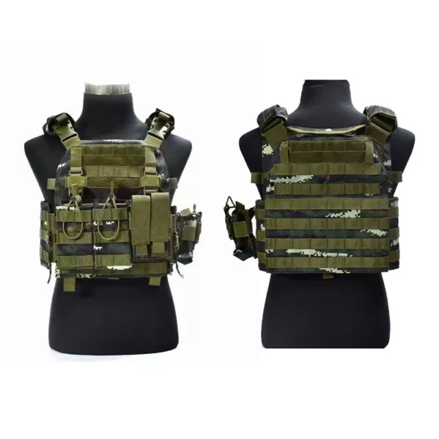 Military Army Combat Assault Vest Tactical Police Airsoft Plate Carrier Molle