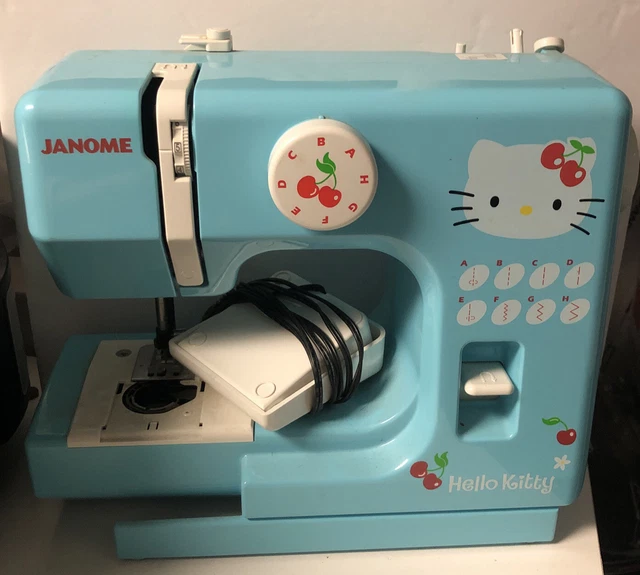 Janome Hello Kitty MINT Sewing Machine Model 11706, New! LTD 2005. CUTE AS HECK
