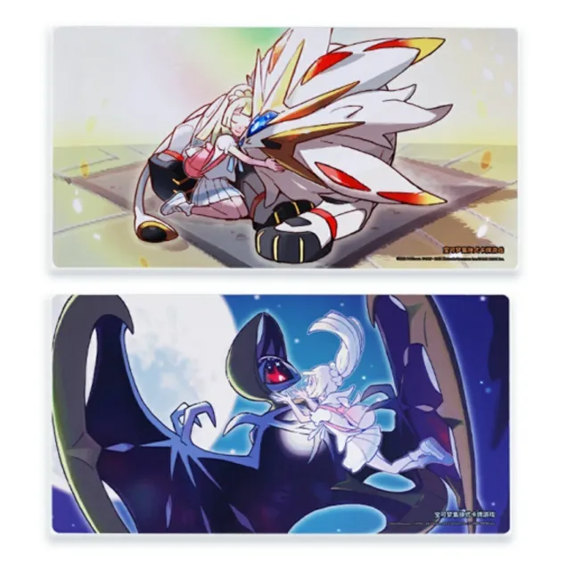 2X Pokemon Official Card Game Lillie Playmats Chinese Gift Box Exclusive Lunala