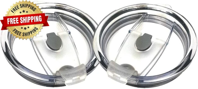 2 Replacement Flip Lids for Stainless Steel Insulated Tumbler Travel Mug, Compa
