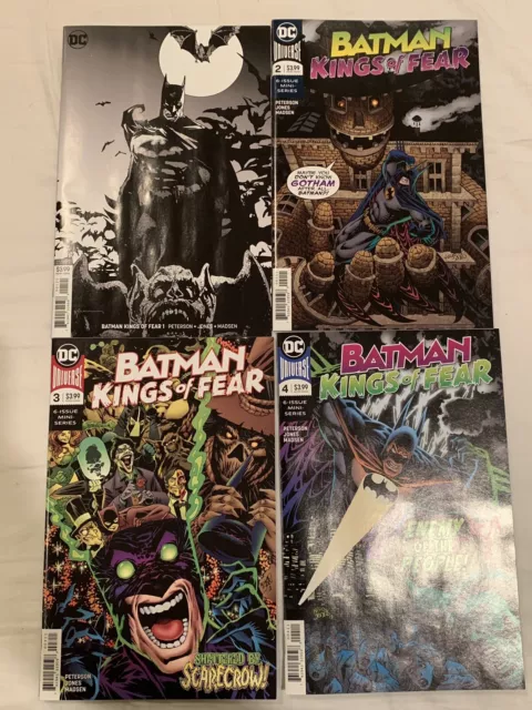 Batman Kings Of Fear Storyline 1-4 Almost Complete But With Variant Cover! Look!