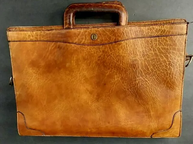 Vintage Goldpfeil...hard To Find... 2 Pc  Briefcase & Portfolio Set  !