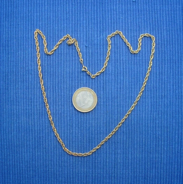 Collier Chaîne Plaqué Or Maille Vintage Signé Monet - Bijou Rétro De Qualité, Parfait Pour Un Look élégant Et Intemporel