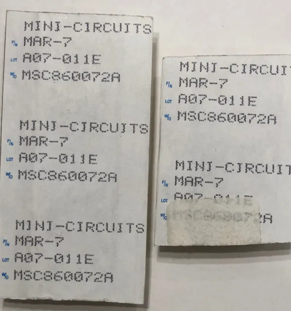 Lot of 5  Mini-Circuits MAR-7 Monolithic Wideband Amplifiers