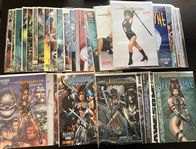 Huge 48 Comic NM Lot Maximum Press Awesome Avengelyne Rob Liefeld Areala Prophet