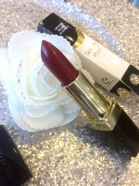 Rouge à Lèvres Hydratant Golden Rose N°62 Parme Iridisé - Longue Tenue, Neuf