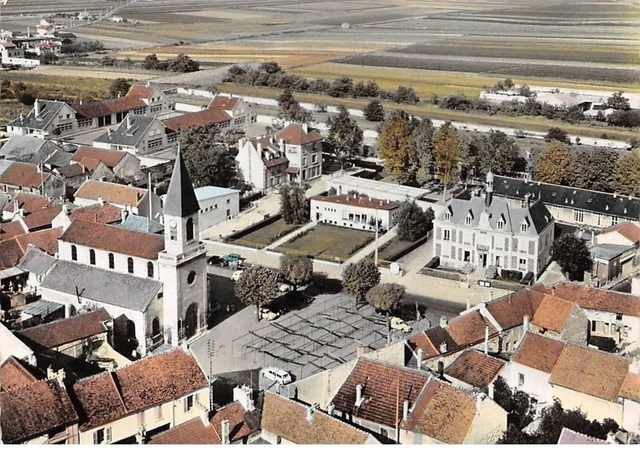 95 - SAN61385 - PIERRELAYE - L'Eglise et la Mairie - Sofer  - CPSM 10x15 cm
