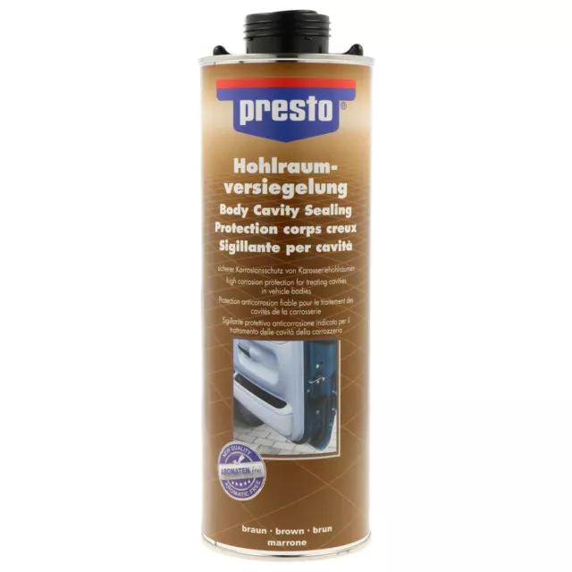 Unterbodenschutz Hohlraumversiegelung transparent Braun 1000ml UBS Presto 603277