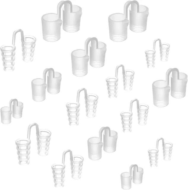 16 PCS Silicone Nose Vents, Nasal Breathers Anti Snoring Clips Nasal...