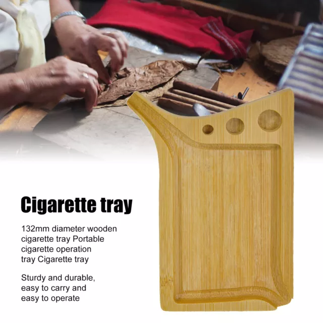 Rolling Tray Burr-free Smoking Accessories Easy to Clean Wood Rolling Tray