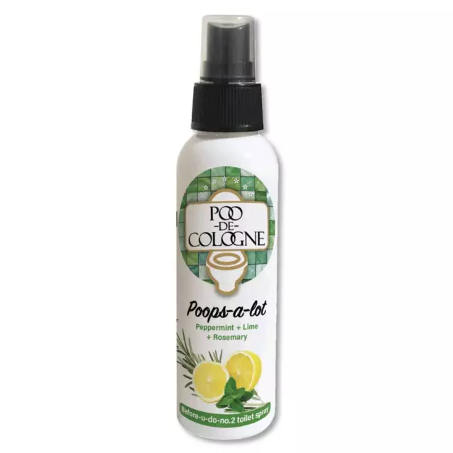 Poo de cologne Poops Beaucoup Pré Toilette Rafraîchisseur Spray, 120ml