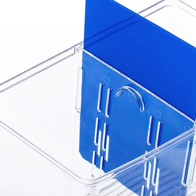 Betta Fish Tank - Small Aquarium with Divider - 2/5 Gallon Acrylic Fish Jar 6
