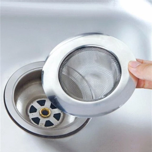 Tela de filtro de acero inoxidable malla cocina lavabo tapón tamiz herramienta