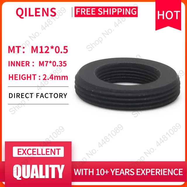 Anillo adaptador convertidor soporte de lente QILENS M12 a M7 montaje