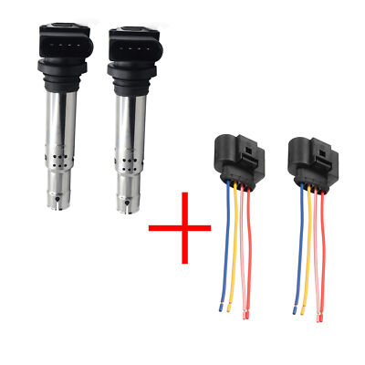 3x bobine d'allumage compatible avec A1 A2 A3 Altea Ibiza Leon Toledo Fabia Octavia Rapid Roomster Bora EOS Jetta Scirocco Touran 1999-2020 
