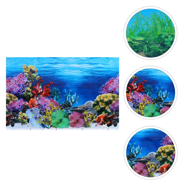 Aquatainer Aquarium Decorative Paper Fish Tank Background Paper Poster