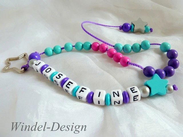 Rechenkette mit Namen Stern Mädchen Geschenk Schulanfang Einschulung Schultüte