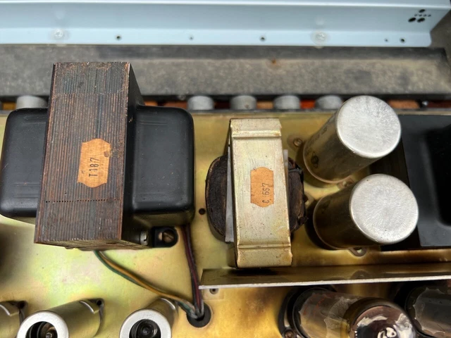 Vintage 1969 Selmer Treble N Bass 50 Hall Ventil Gitarrenverstärkerkopf *1960er Jahre* 17