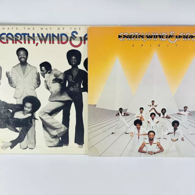 Earth Wind & Fire Vinyl Lot Of 2 Spirit & That's The Way Of The World LP VG+