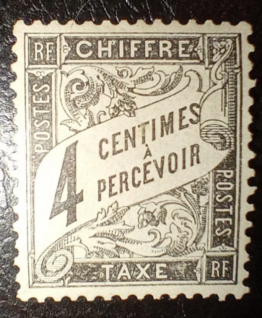 TIMBRE FRANCE TAXE TYPE DUVAL 1881 N°13 NEUF* Cote +200€ Centrage Parfait