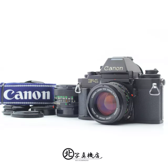 x2 Lens [MINT] Canon NEW F-1 AE Finder 35mm Film Camera NFD 50mm f1.4 28mm JAPAN