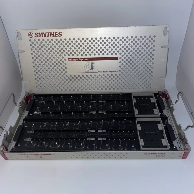Synthes Instrument / Sterilization Case Antegra System 20.5x10x2