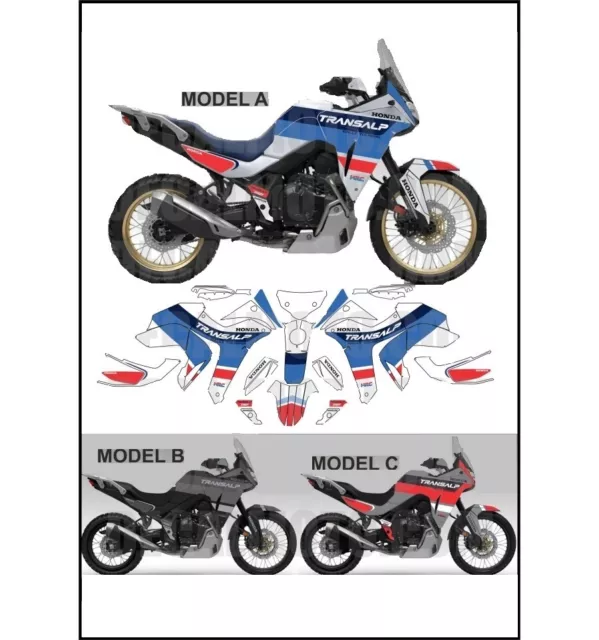 Adesivi Transalp Xl 750 Rally Touring  Kit Compatibile