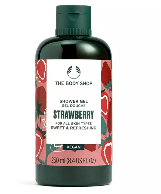 Body Shop "Strawberry" Shower Gel - New - 250Ml - Beautiful Gift Idea!!