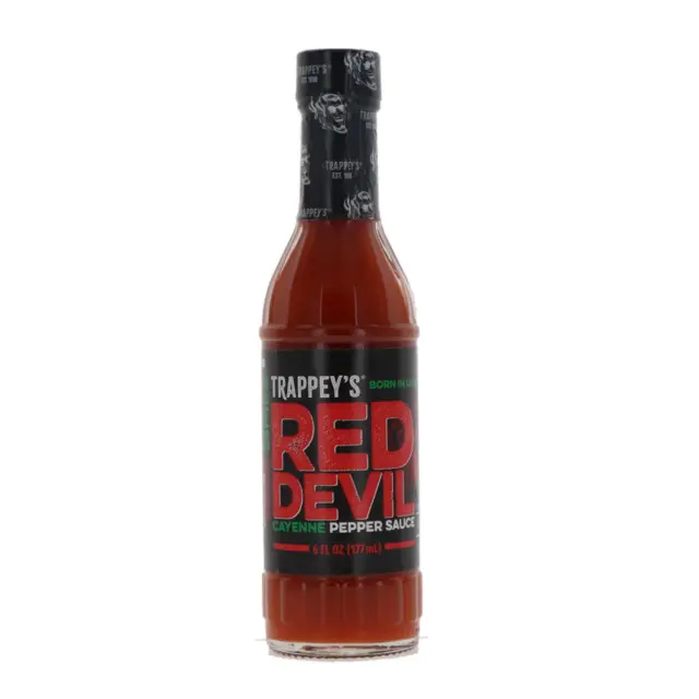 Trappeys Red Devil Cayenne Sauce (Pack of 6) - 6oz Each