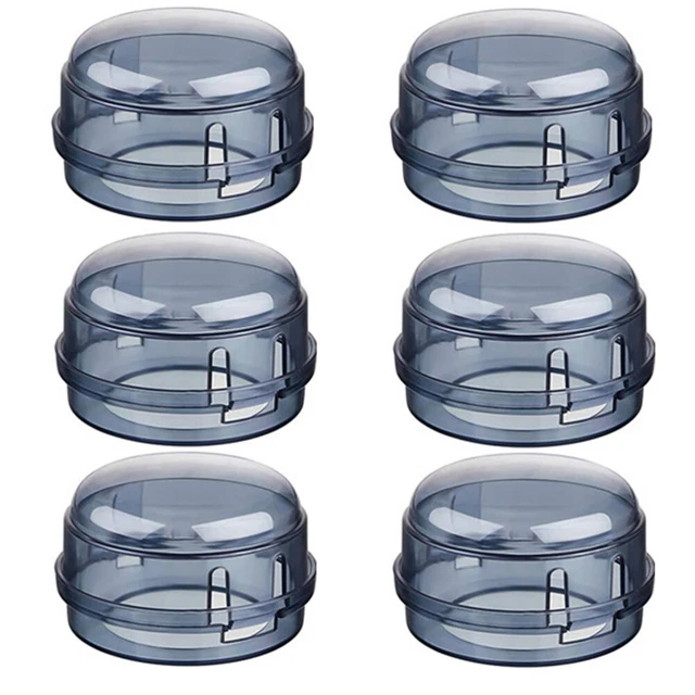 6 pz coperchio manopola trasparente protezione blocco coperture gas buono bello
