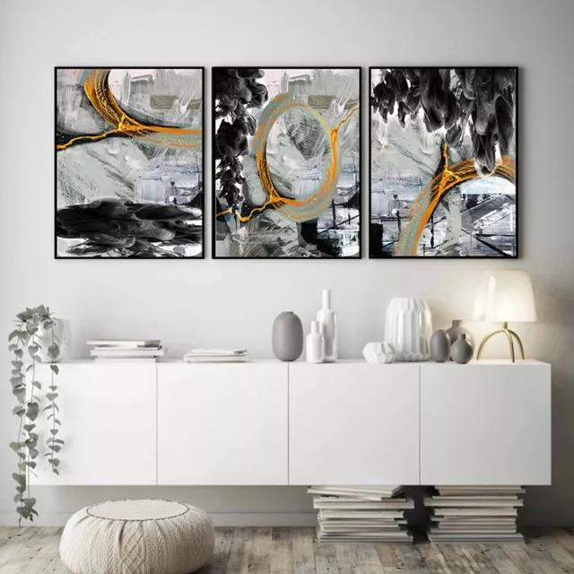 Set of 3 Wall Art Prints Poster Bedroom Living Room  Minimalist Decor -Size A3