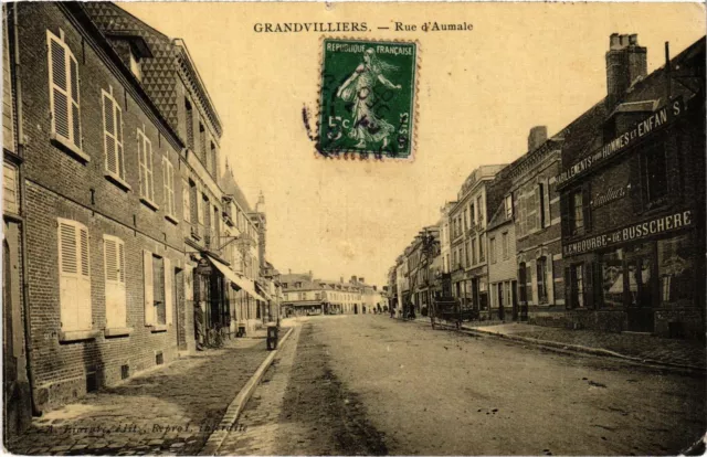 CPA Grandvilliers Rue d'Aumale (1275576)
