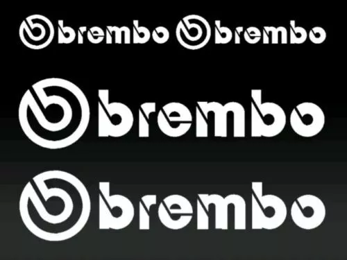 Set 6x Brembo brake caliper vinyl decal sticker colors available