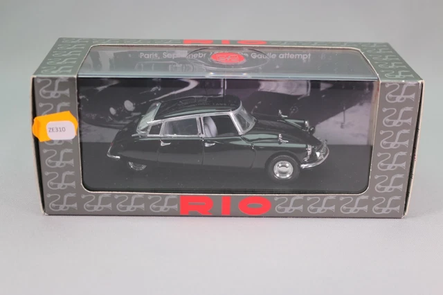 ZE310 RIO 1/43 Citroen DS 19 Charles de Gaulle Président Car 1962 Ref 4451 NB