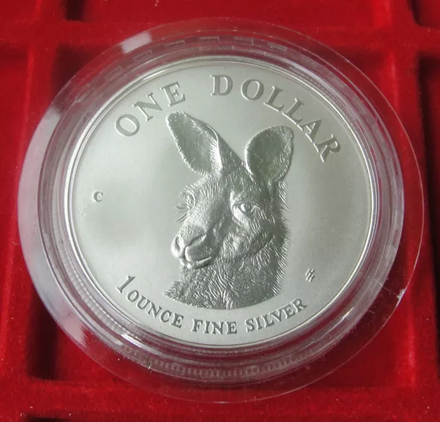 Silbermünze Australien Känguru 1 Dollar 1995 1 Ounce 999 Silber