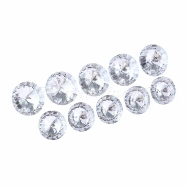 10sets Crystal Acrylic Diamond Nails Sewing Buttons Rhinestone Furniture Decor
