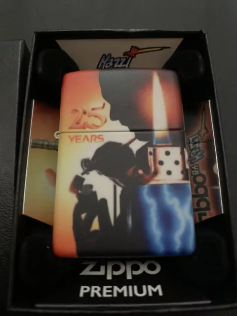 Zippo Windproof Mazzi 25th Anniversary Colorful Wrap Lighter, 49700, New In Box