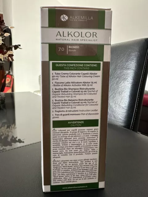 Alkemilla alkolor  - Tinta per Capelli -  7,0 biondo con estratti bio 2