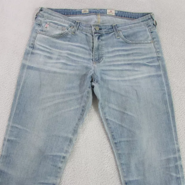 AG Adriano Goldschmied Jeans W32 L30 Cigarette Blue Denim Stilt Womens