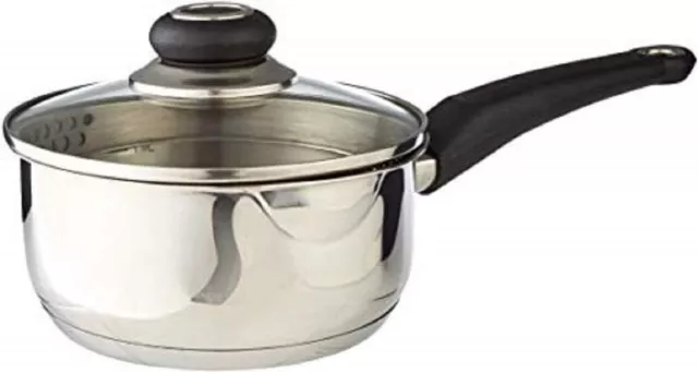 Kitchen Pouring Saucepan 970122 Stainless Steel Dishwasher Safe Cooking Pan 20cm