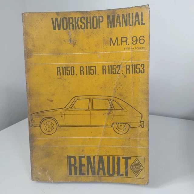 RENAULT 30 R1273 WORKSHOP MANUAL英語版 RENAULT 30 R1273 WORKSHOP MANUAL英語版