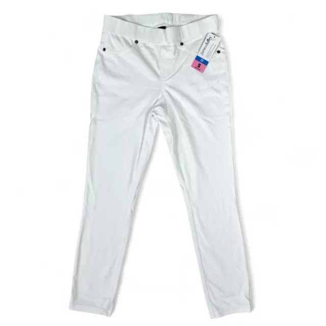 JUNE DAISY Womens Brown Denim Leggings Size Large Stretch Back Pockets New 16.99 PicClick