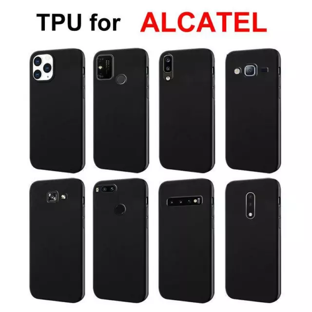 Black TPU shell cover for ALCATEL - Silicone case