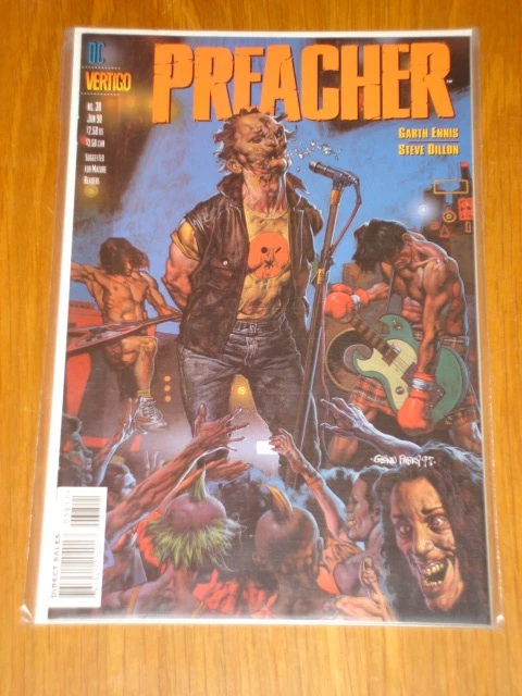 Preacher #38 Vol 1 Dc Vertigo Comic Garth Ennis Fabry June 1998